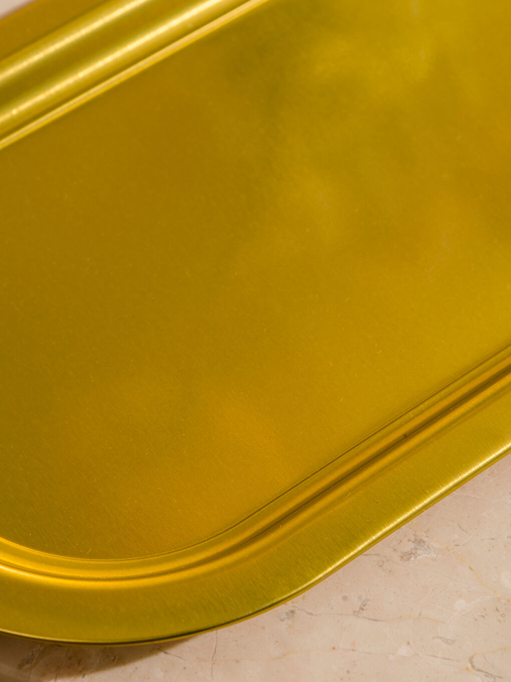 Sarı Metal Tepsi 35 cm-2