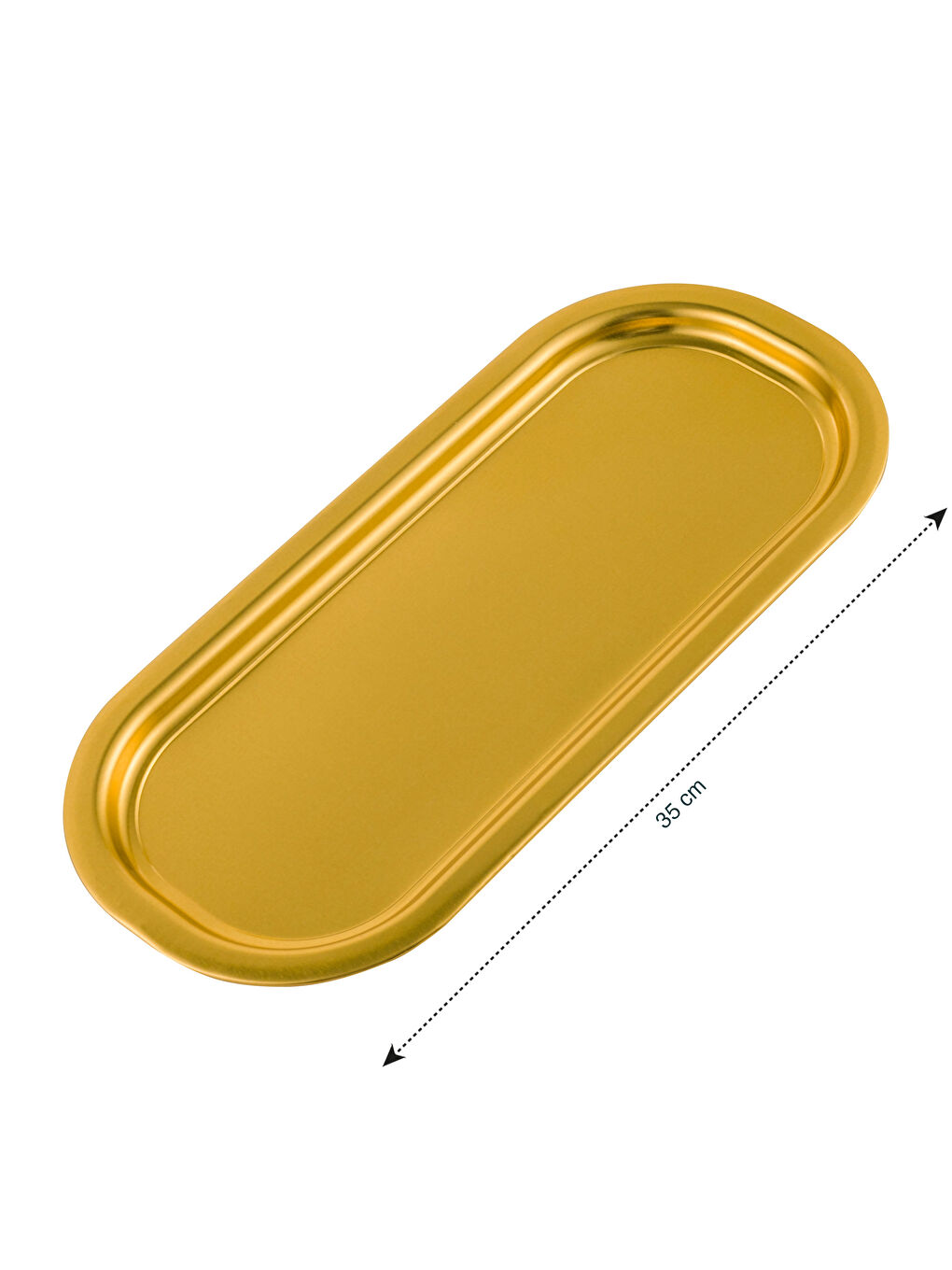 Sarı Metal Tepsi 35 cm-3