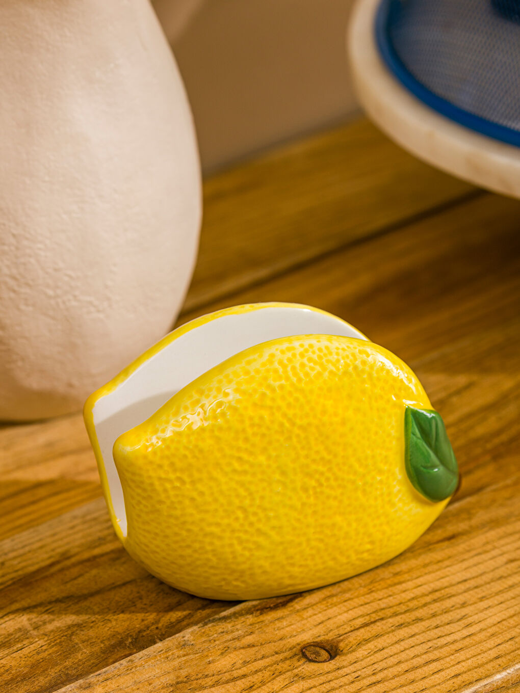 Lemon Figured Ceramic Napkin Holder-2