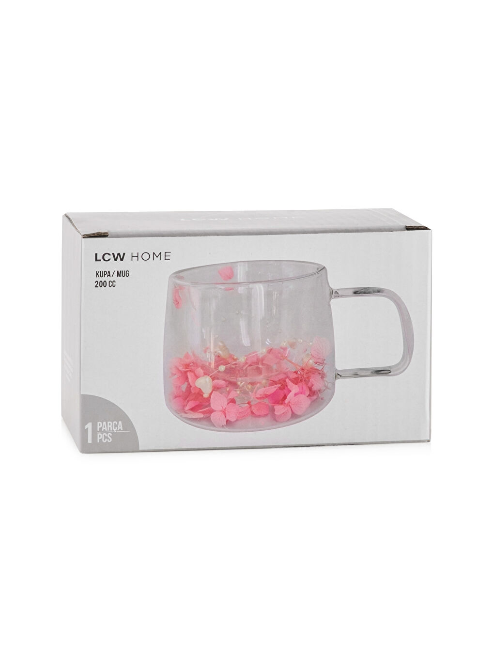 Renksiz Çift Cidarlı Cam Kupa 200 ml-3