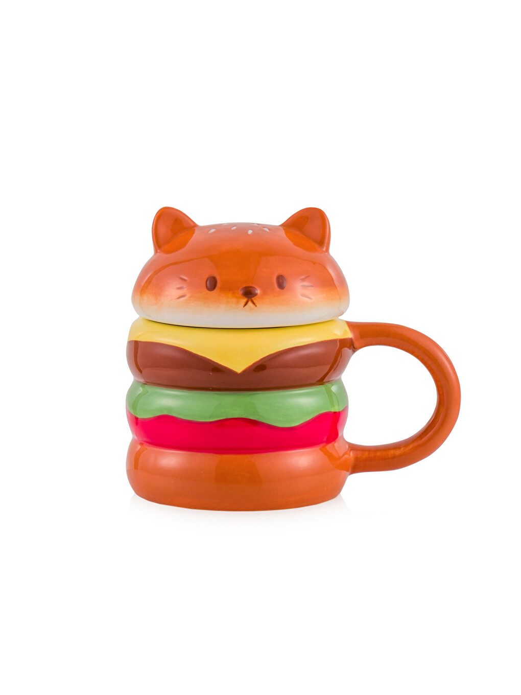 Hamburger Figured Ceramic Mug 370 ml-4