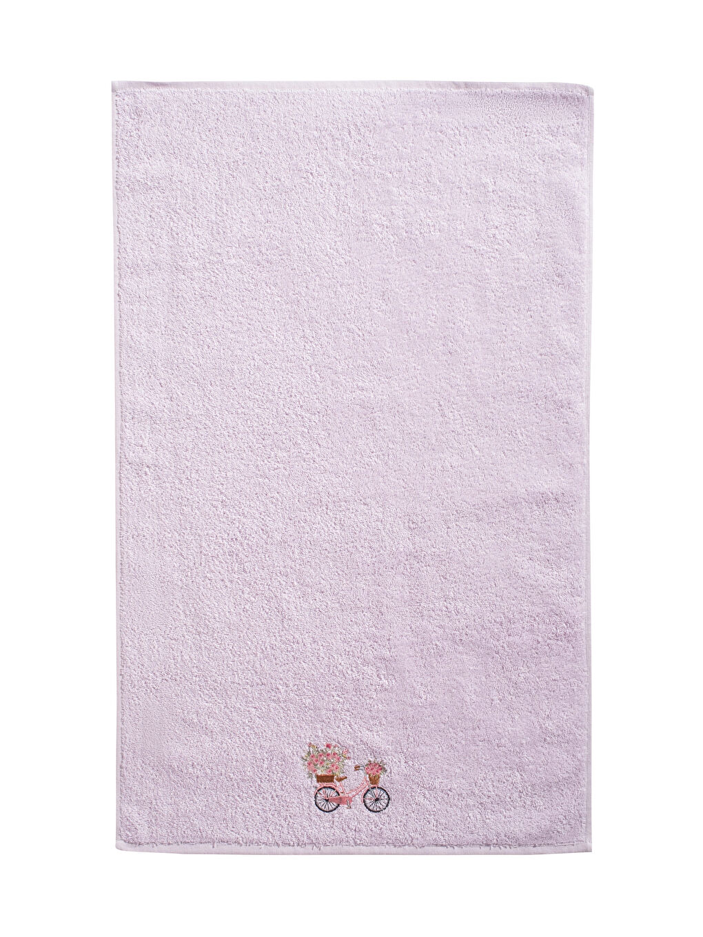 Lila Nakışlı Yüz Havlusu 50x80 cm-4