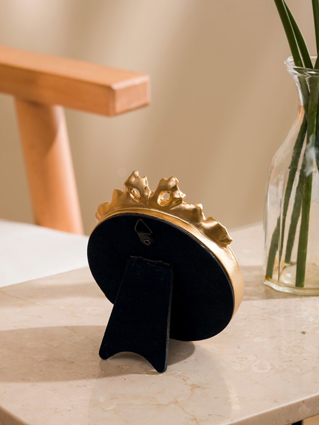 Sarı Dekoratif Aynalı Çerçeve-1