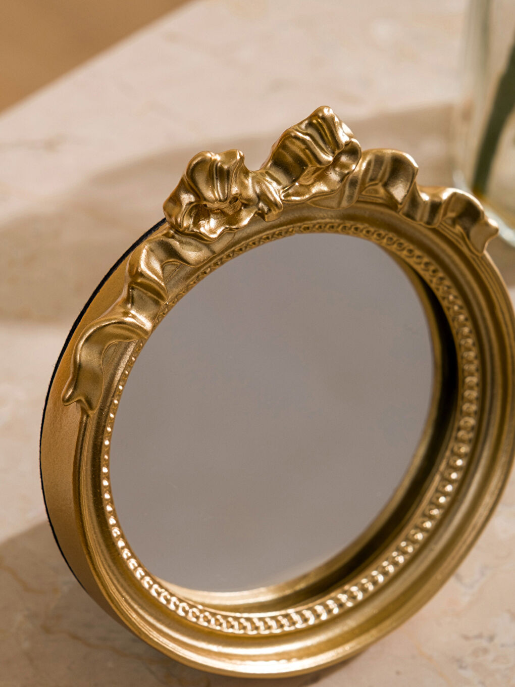 Sarı Dekoratif Aynalı Çerçeve-2