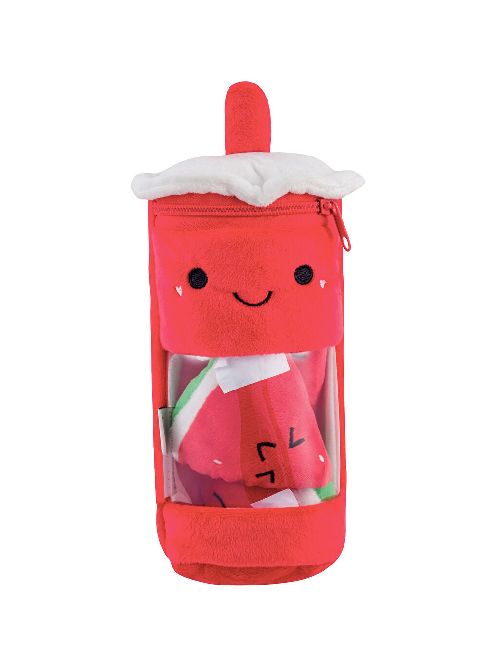 Детская декоративная плюшевая подушка с узором "Бутылка с водой"-3