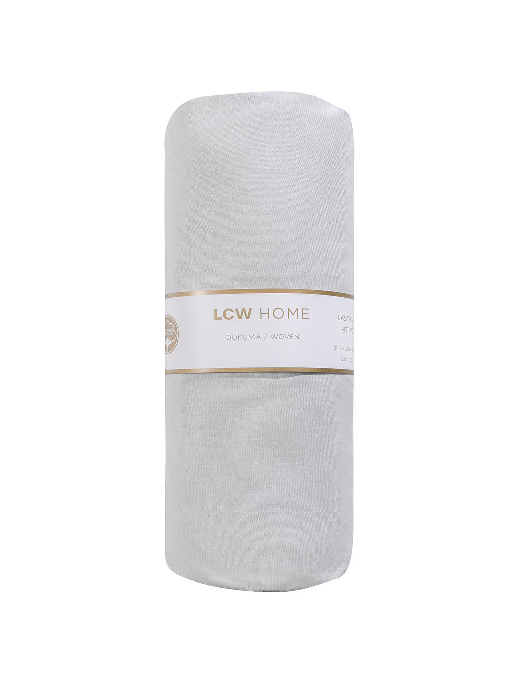 Gri Poplin Çift Kişilik Lastikli Çarşaf 100x200x30 Cm-4