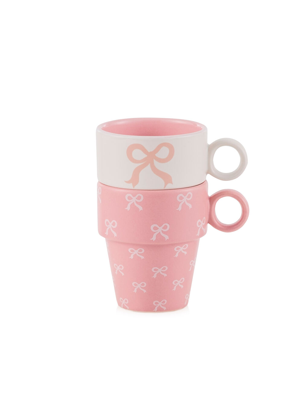 Karışık Fiyonk Baskılı Seramik Kupa 280 ml-4