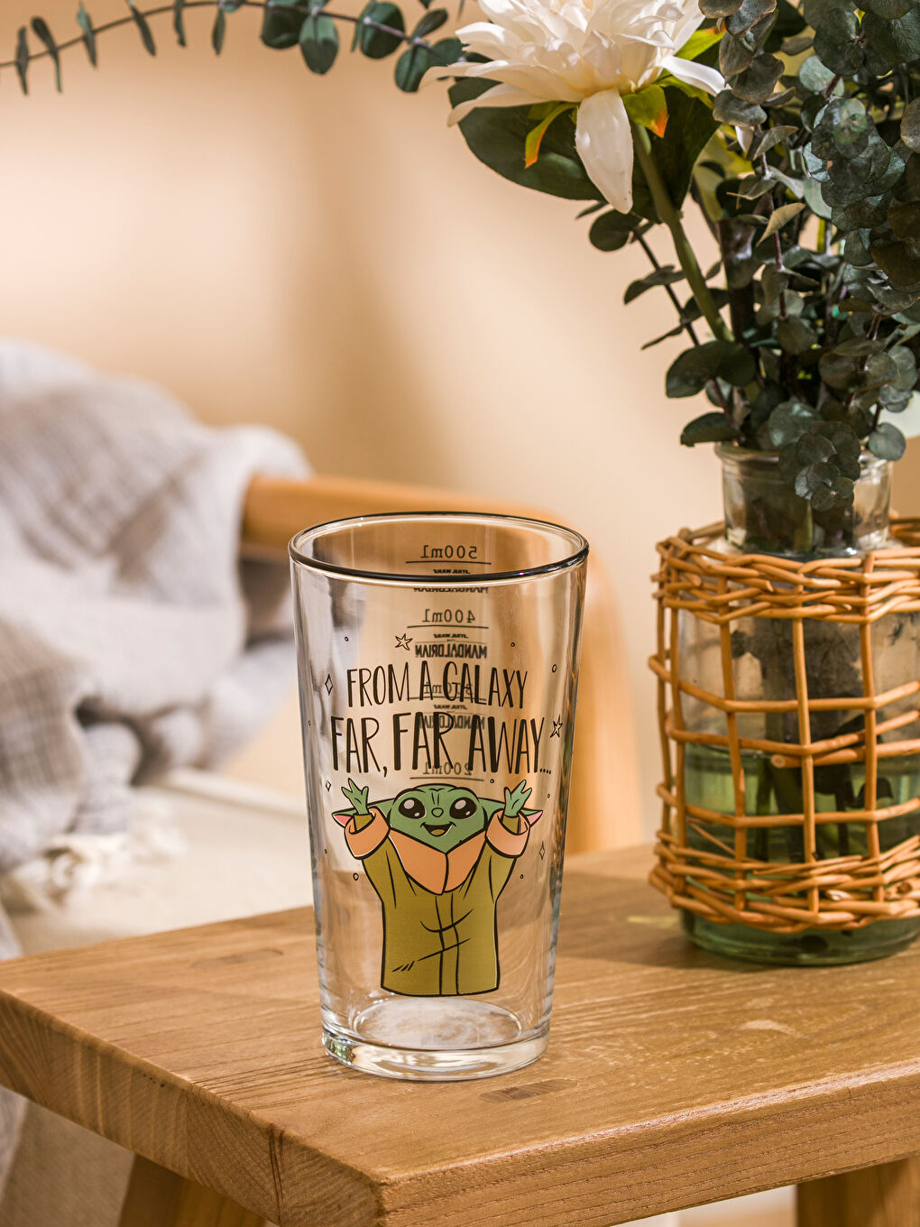 Karışık The Mandalorian Baskılı Cam Bardak 500 ml-2