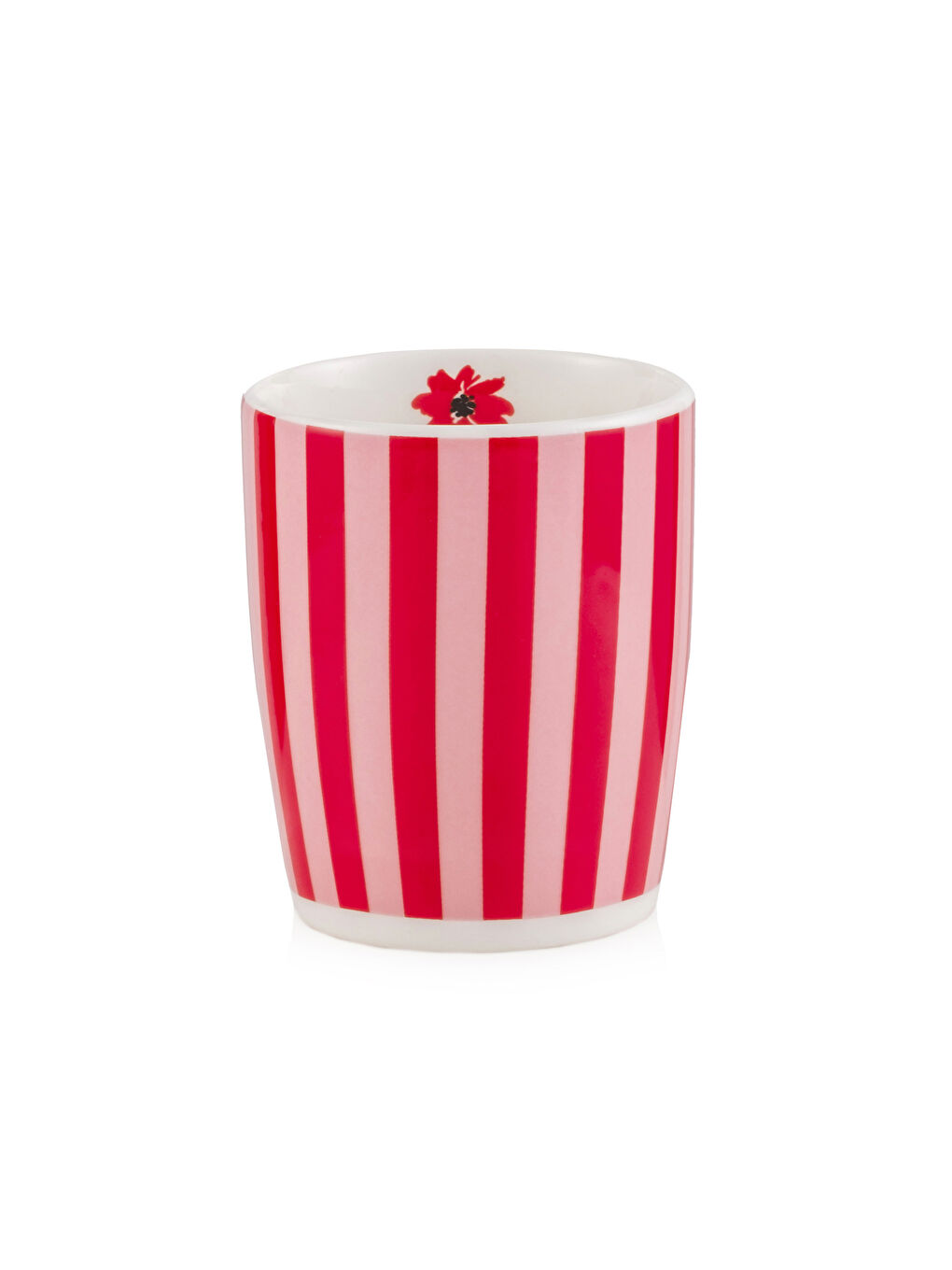 Kırmızı Çizgi Baskılı Porslen Kupa 270 ml-3