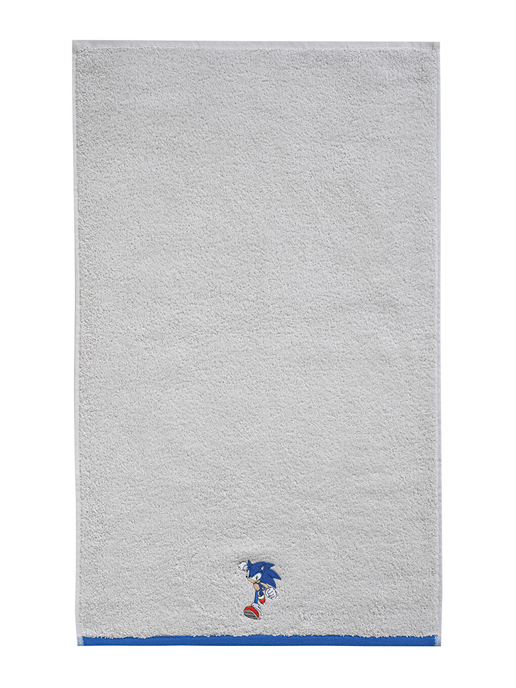 Gri Sonic Nakışlı Pamuklu Yüz Havlusu 50x80 cm-4
