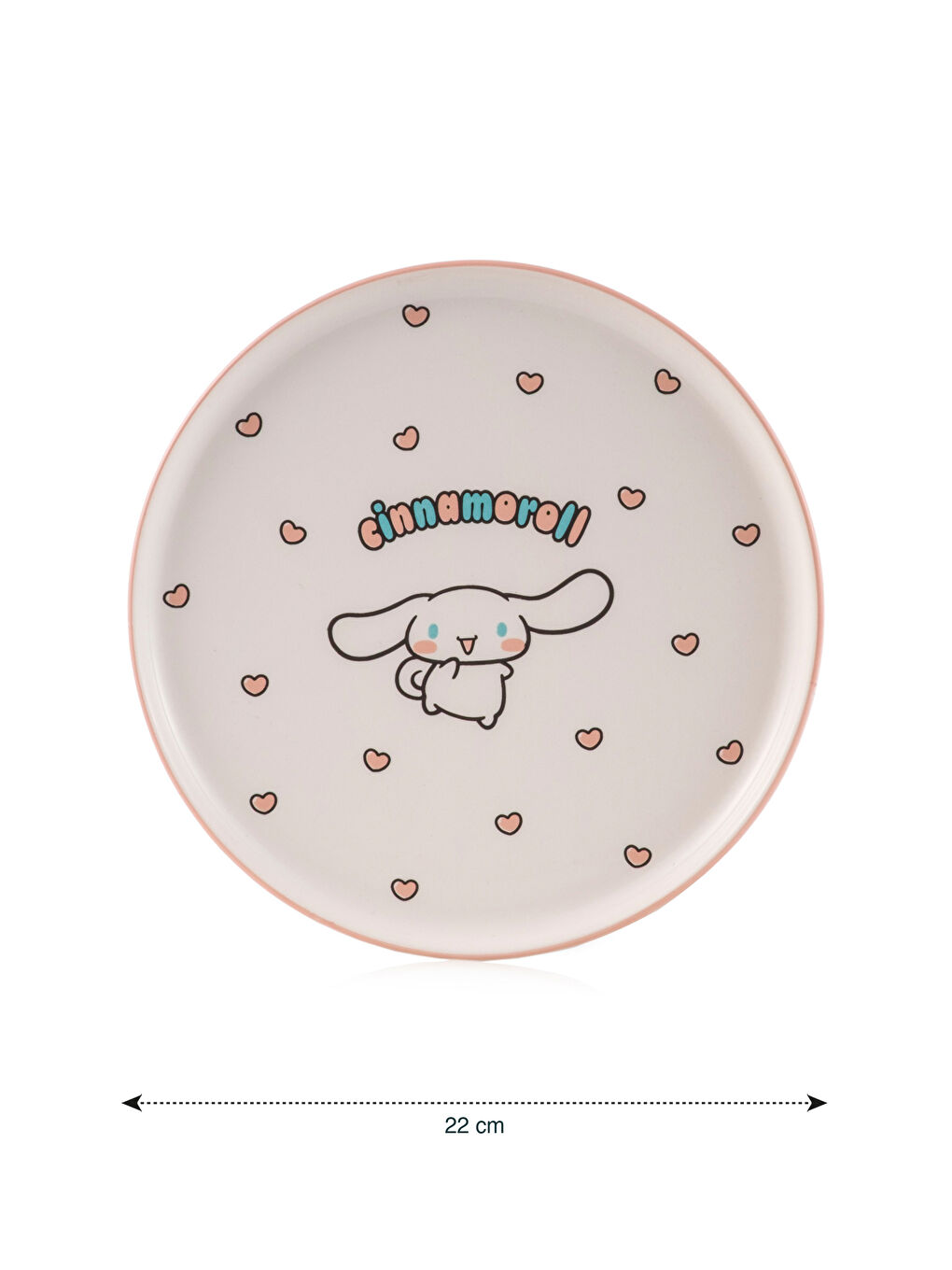 Mavi Cinnamarol Baskılı Seramik Tabak 22 cm-3