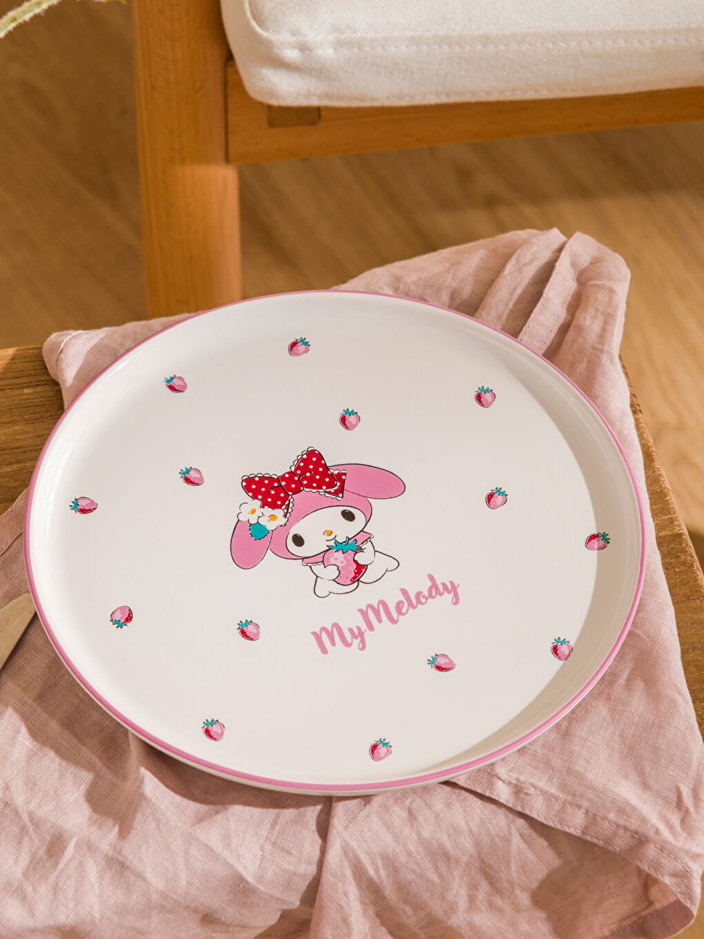 Karışık Melody Baskılı Porselen Tabak 22 cm-1