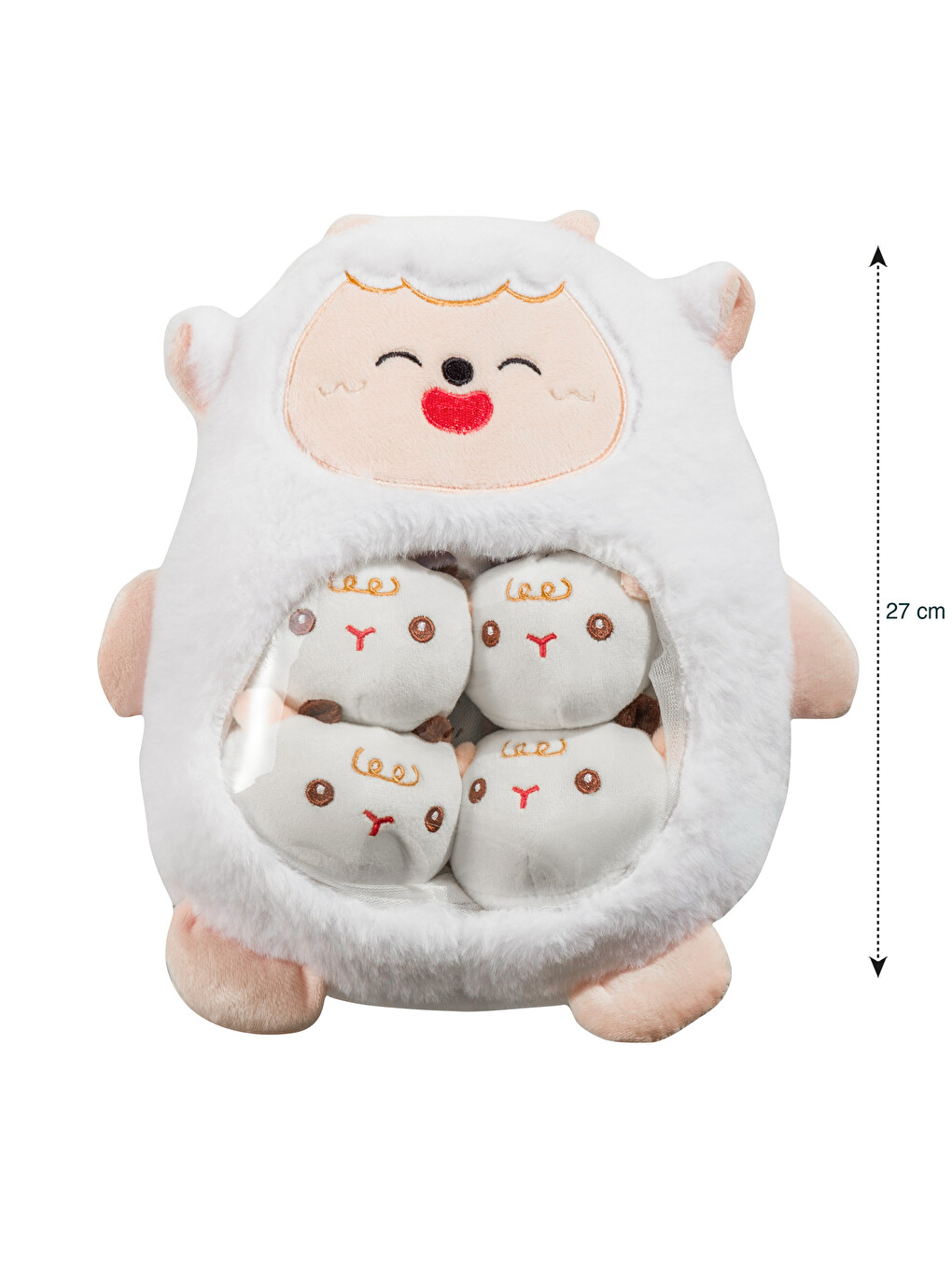 Jastuk Od Pliša Za Bebe Sa Motivom Ovce, 27 Cm-3