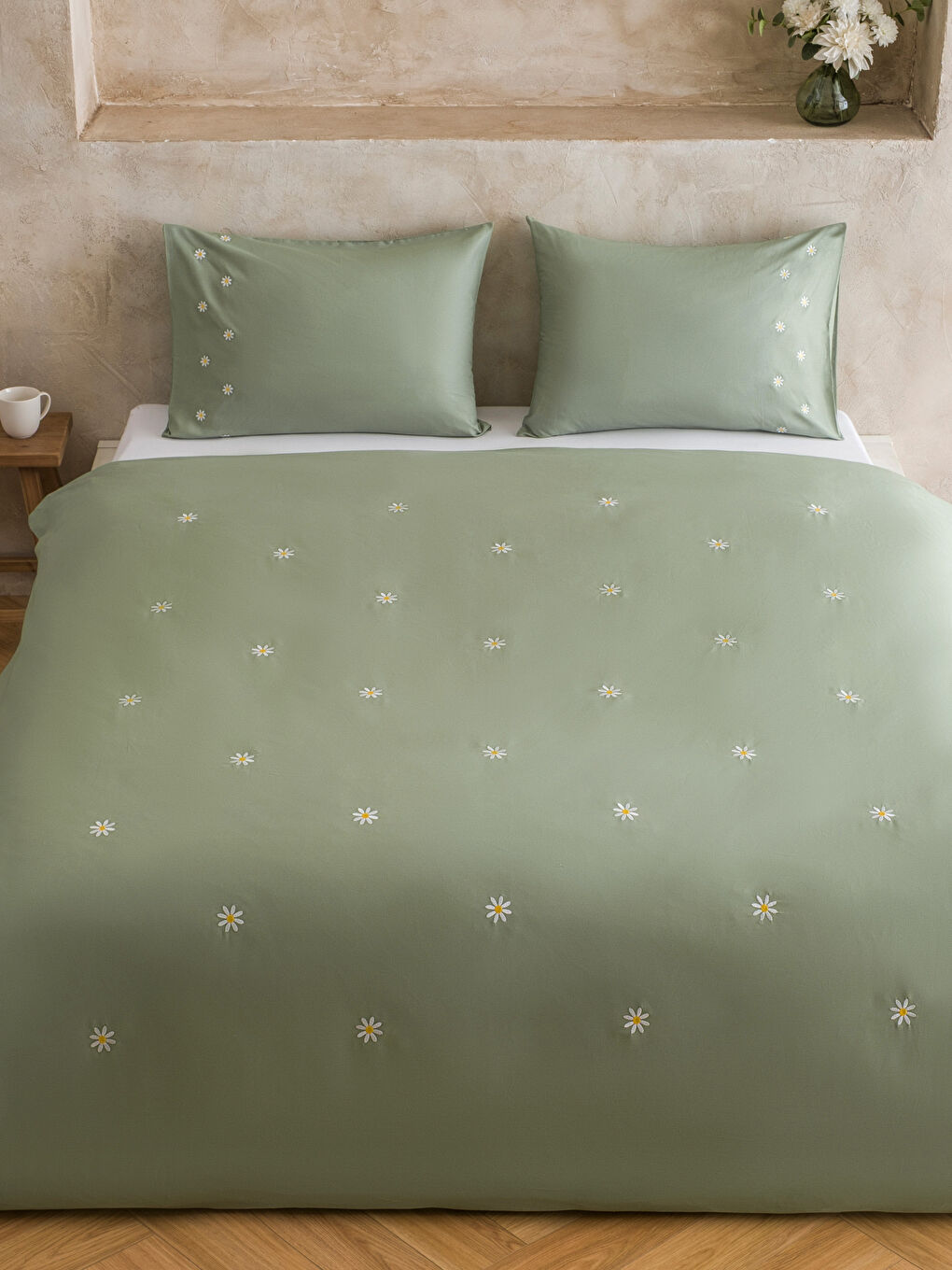 Karışık Nakışlı Çift Kişilik Poplin Nevresim Seti-1