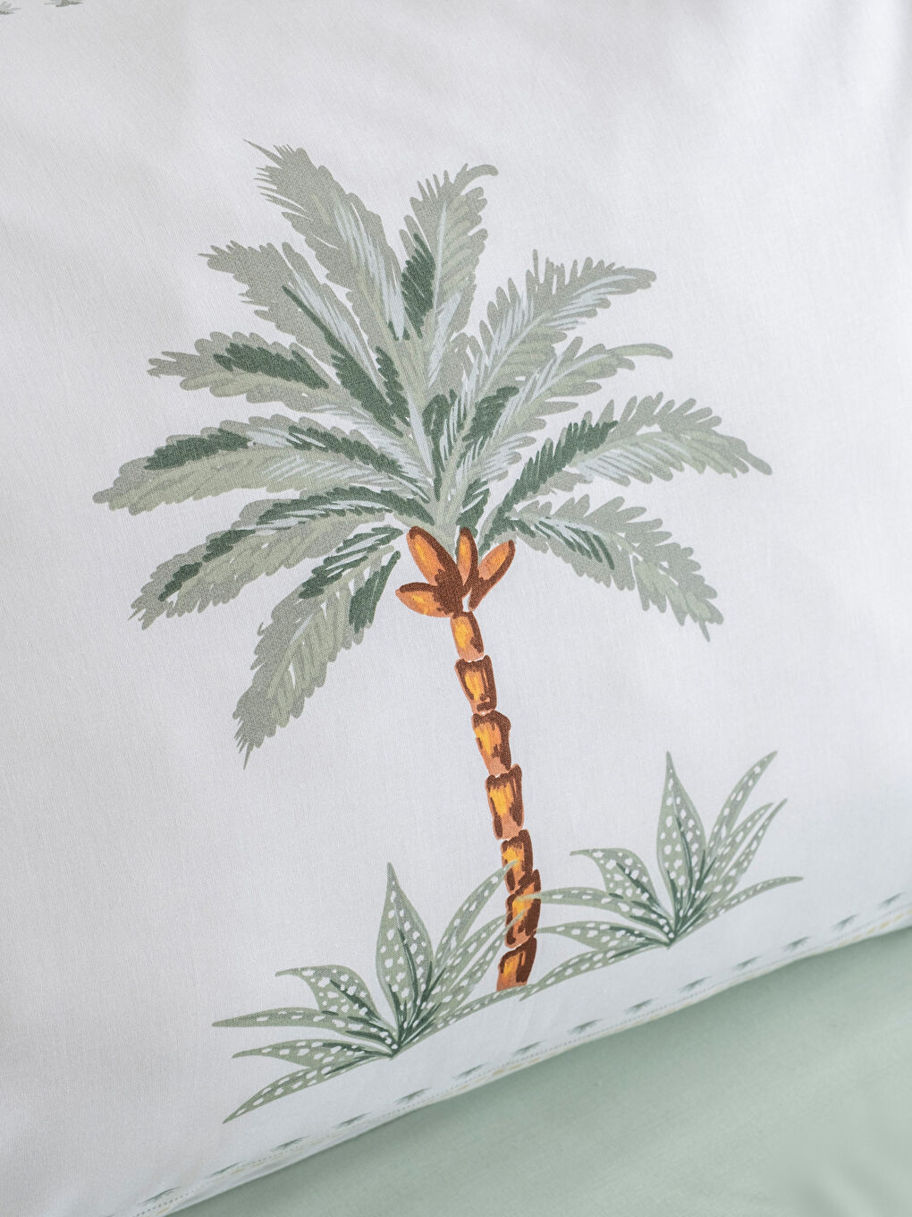 Set navlaka za jorgan sa uzorkom palmi za singl krevet-3