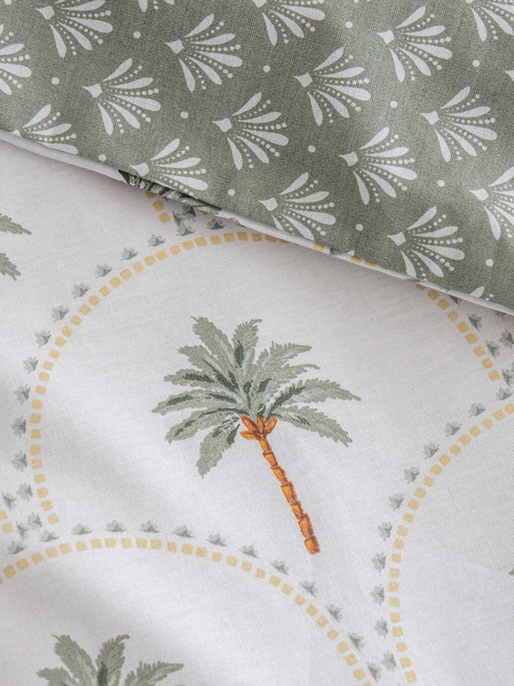 Set navlaka za jorgan sa uzorkom palmi za singl krevet-5