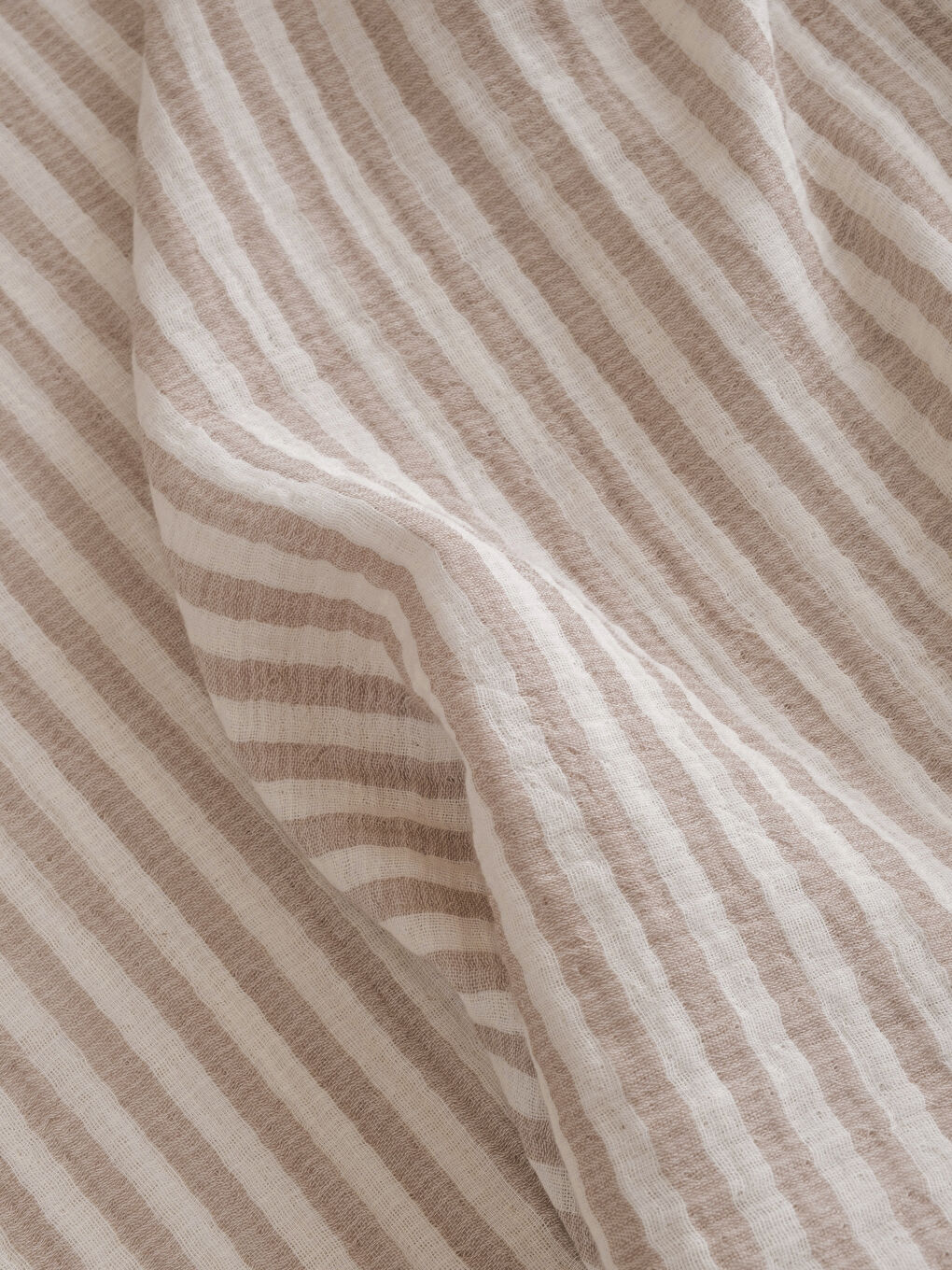 Kahverengi Çift Kişilik Pamuklu Müslin Yatak Örtüsü-2