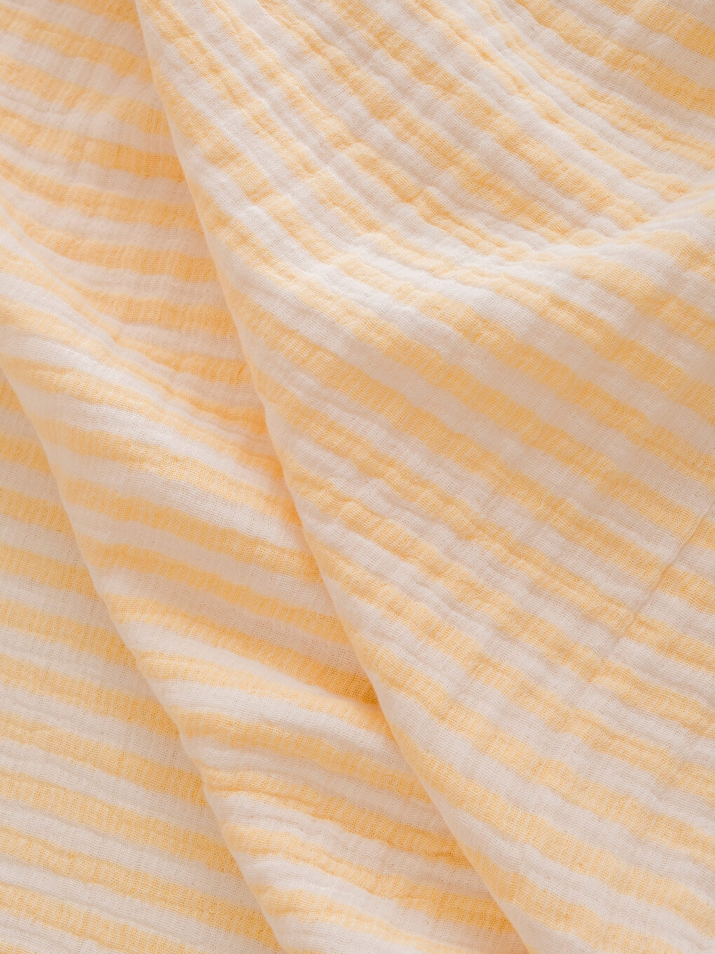 Sarı Çift Kişilik Pamuklu Müslin Yatak Örtüsü-2