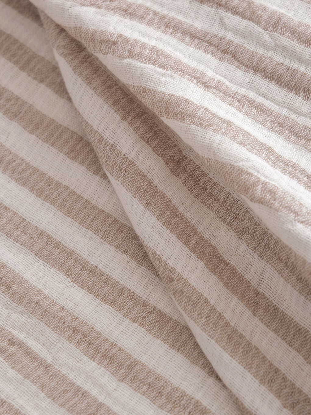 Kahverengi Tek Kişilik Müslin Yatak Örtüsü-2