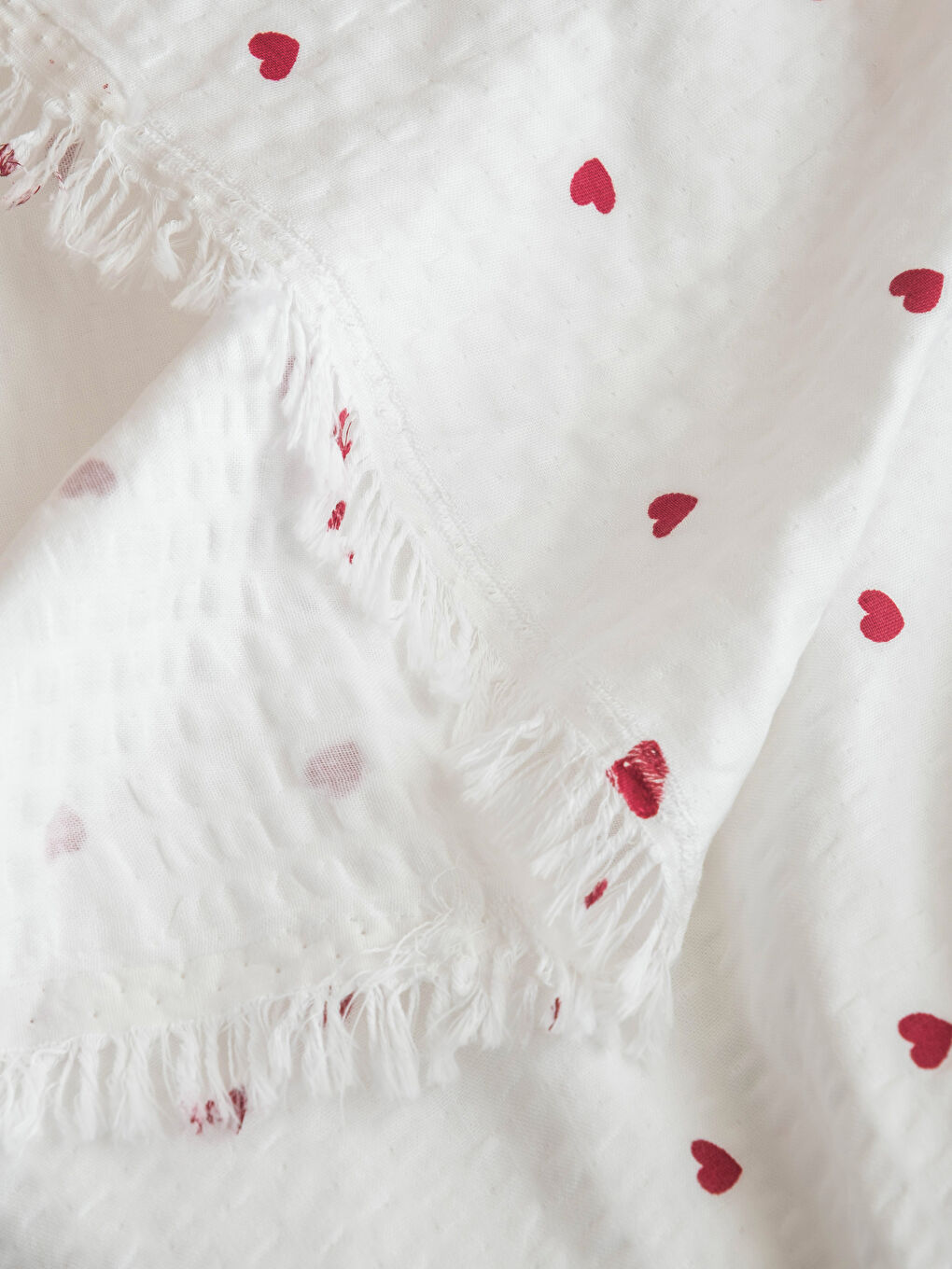 Kırmızı DEsenli Müslin TV Battaniyesi 130 x 170 cm-2