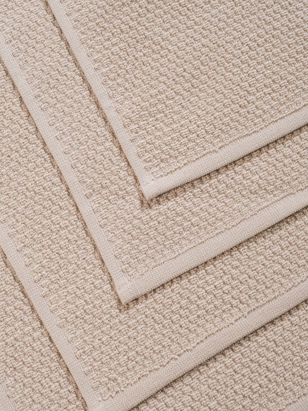 Bej Pamuklu El Havlusu 3'lü 50x80 Cm-3