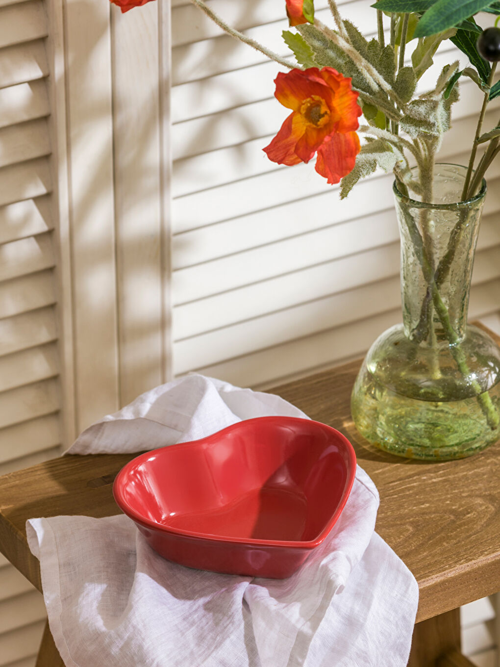 Karışık Kalp Figürlü Seramik Kase 16 cm