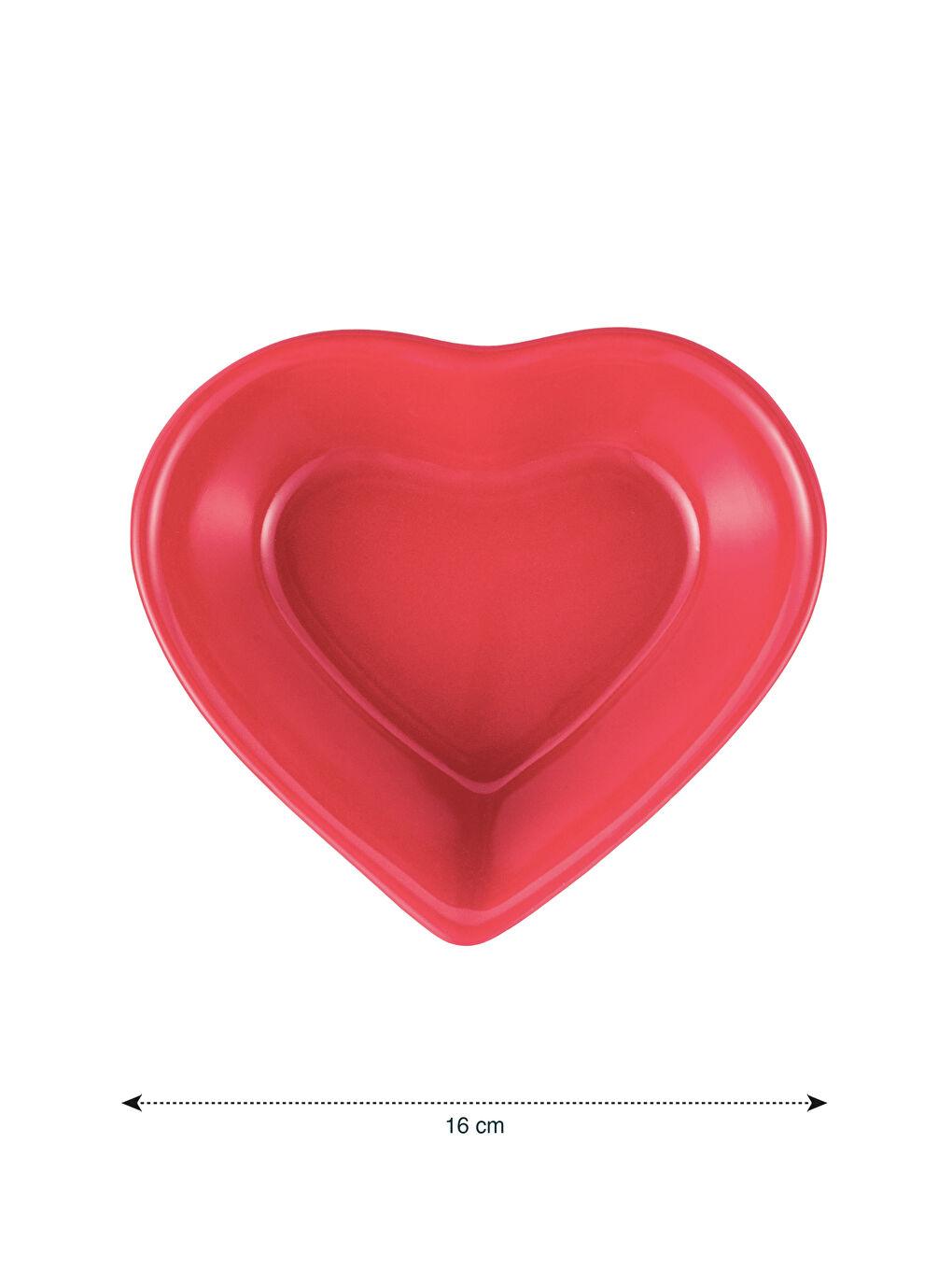Karışık Kalp Figürlü Seramik Kase 16 cm-3