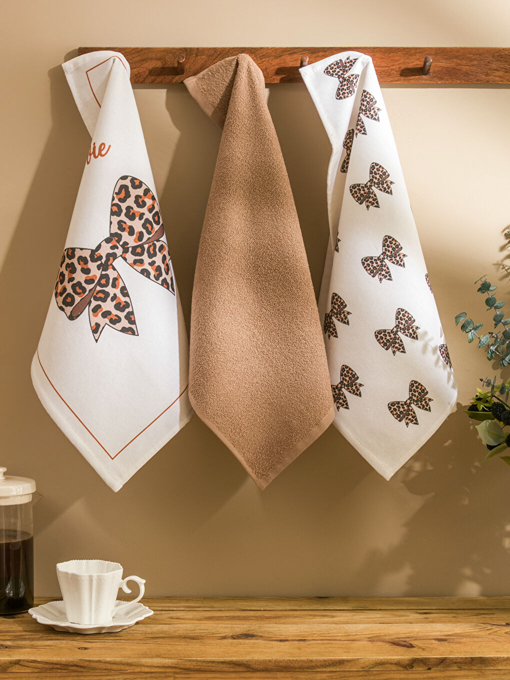 Karışık Fiyonk Baskılı Kurulama Bezi 3'lü 40x50 cm