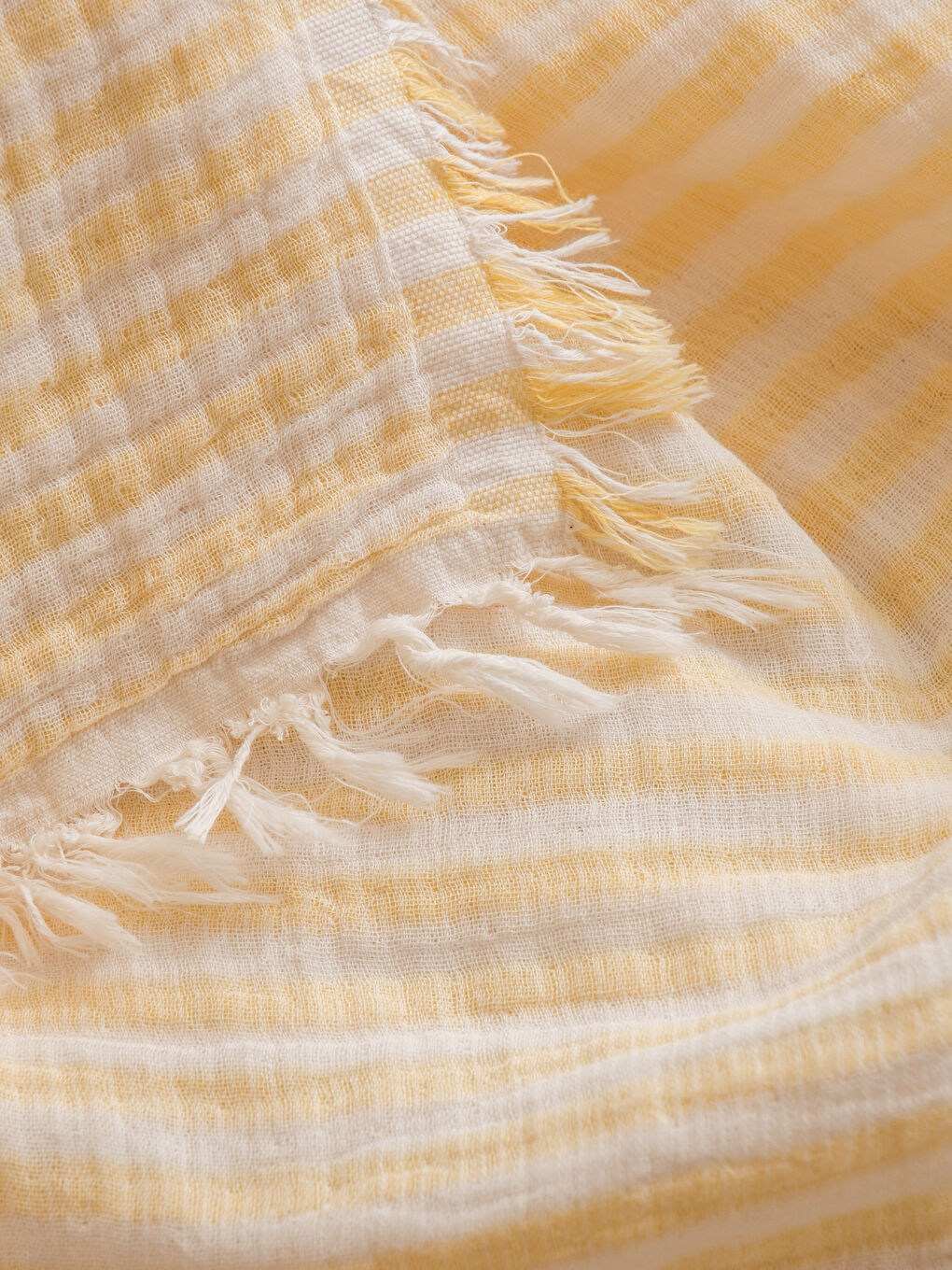 Sarı Müslin TV Battaniyesi 130x170 cm-2