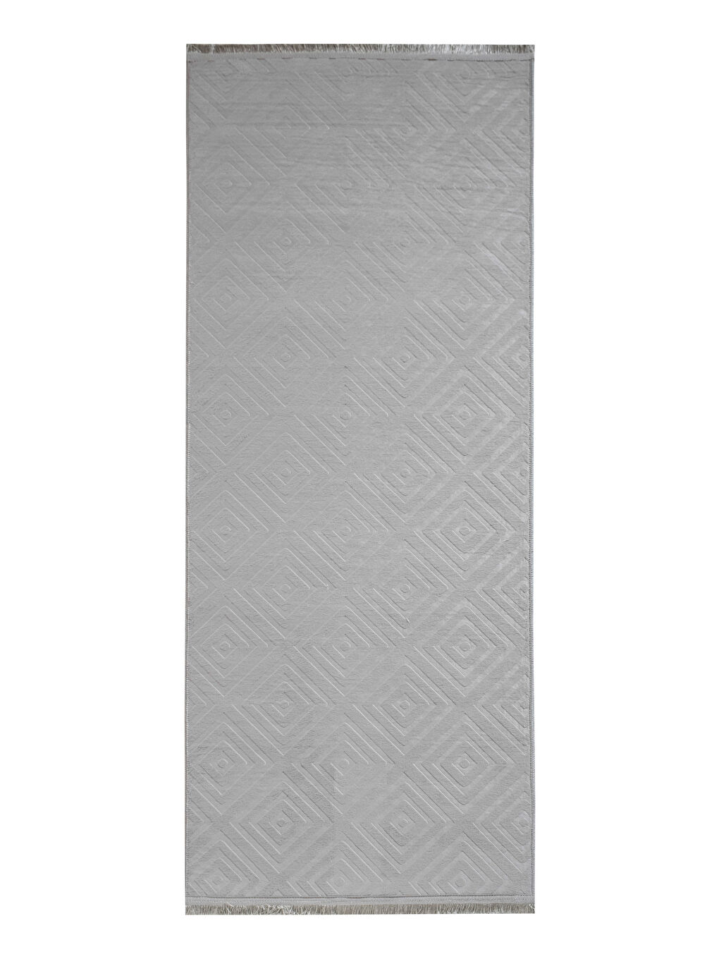 Gri Desenli Halı 80x200 cm-4