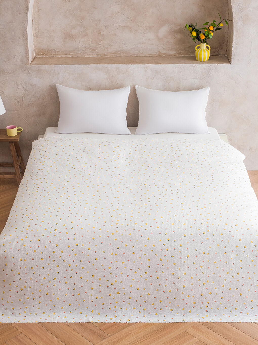 Karışık Çift Kişilik Pamuklu Yatak Örtüsü-1