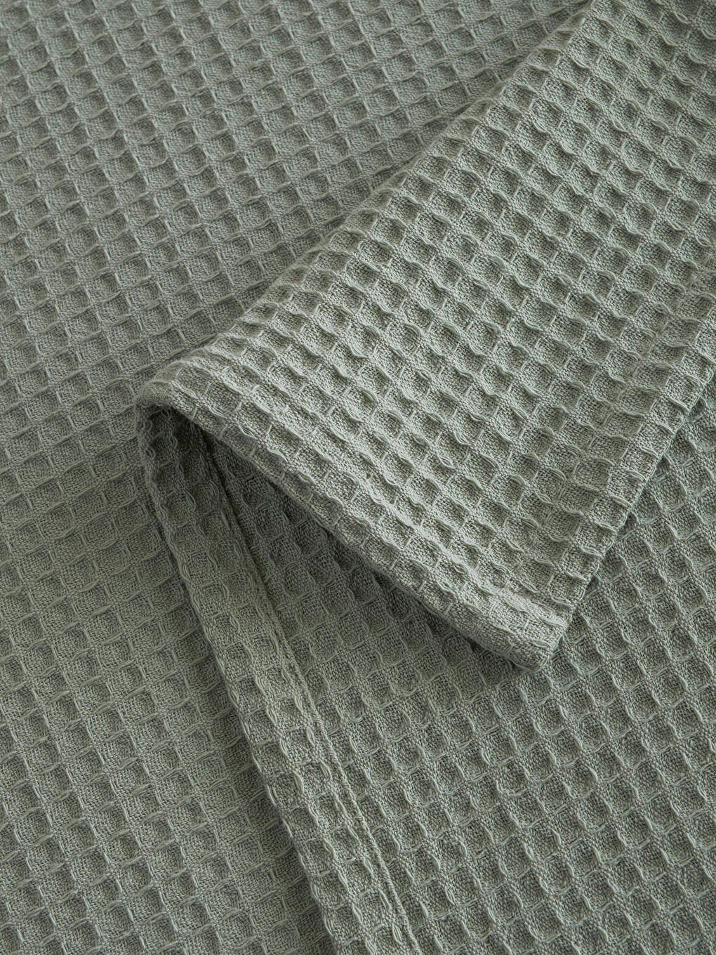 Yeşil Desenli Çift Kişilik Pamuklu Pike-3