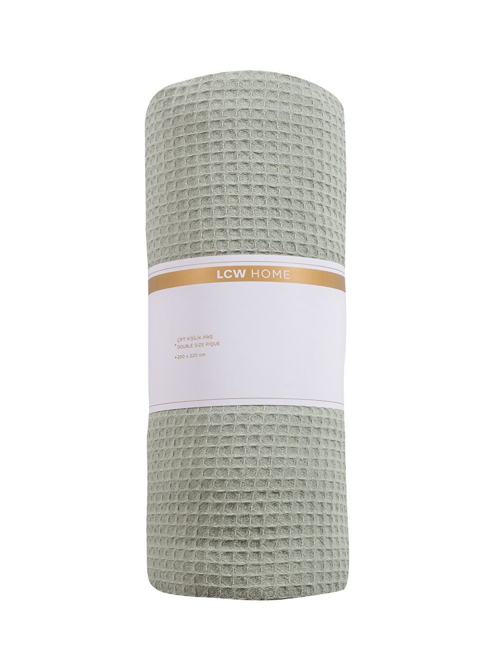 Yeşil Desenli Çift Kişilik Pamuklu Pike-4