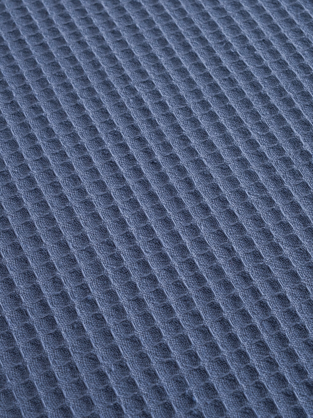 Mavi Desenli Çift Kişilik Pamuklu Pike-2