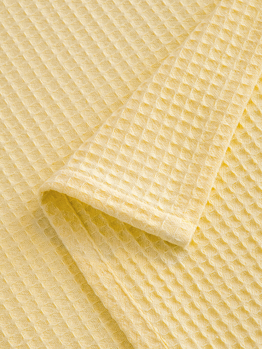 Sarı Pamuklu Tek Kişilik Pike-3