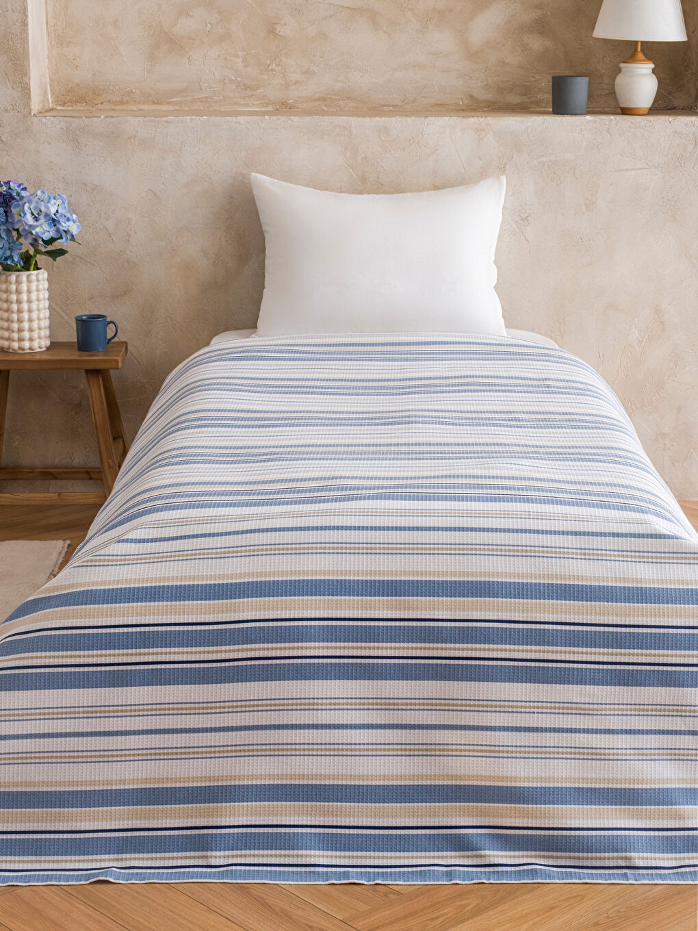 Мулти Единична покривка за легло Pique