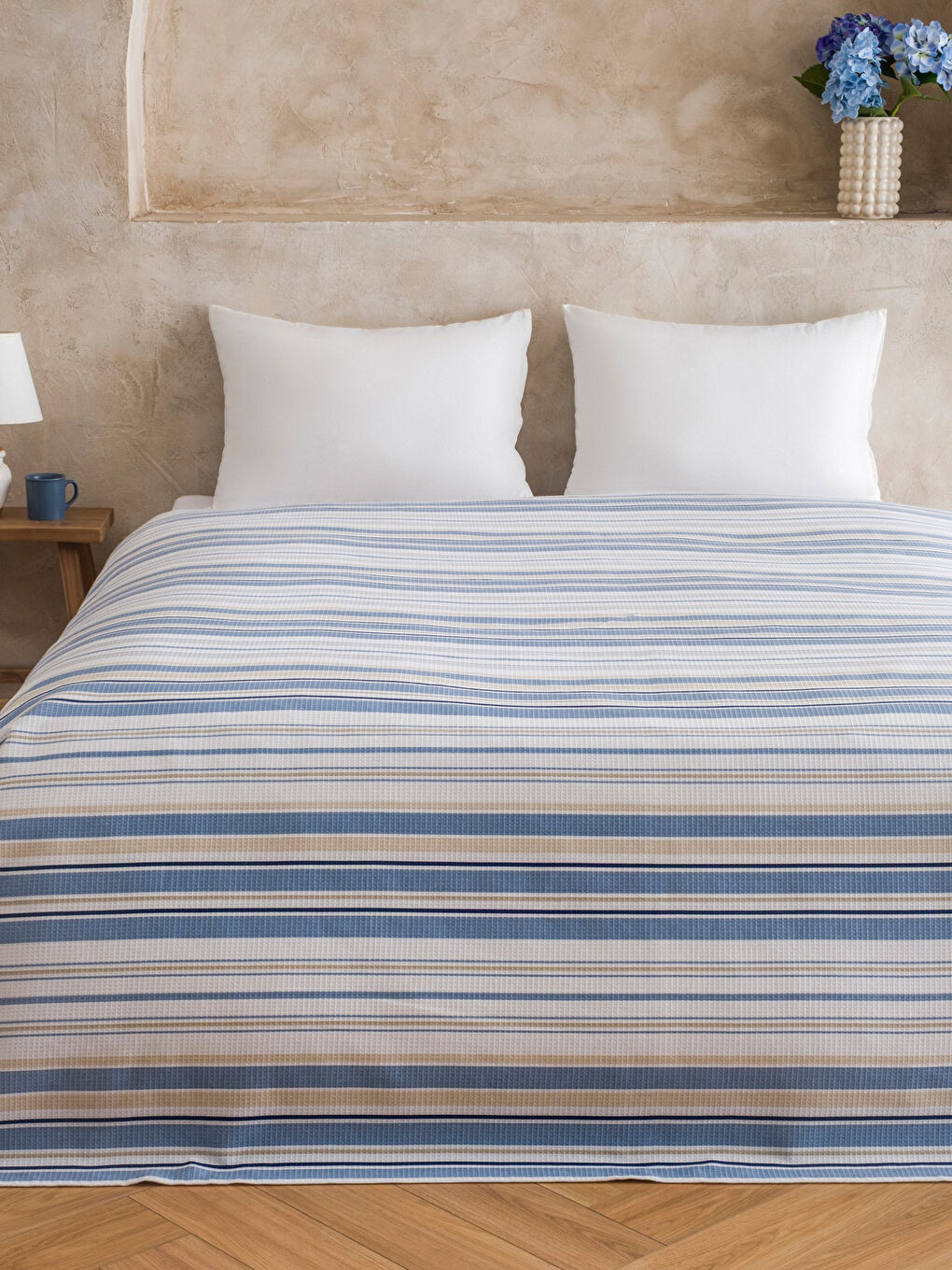 Karışık Çizgili Çift Kişilik Pike