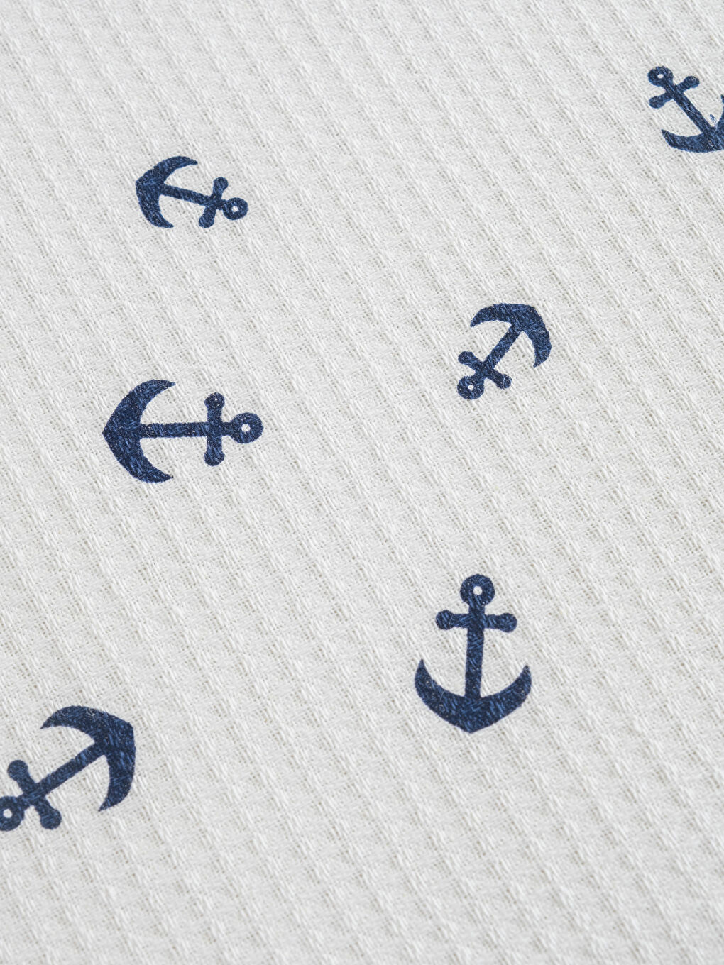 Karışık Çapa Desenli Tek Kişilik Pike 160x220 cm-2