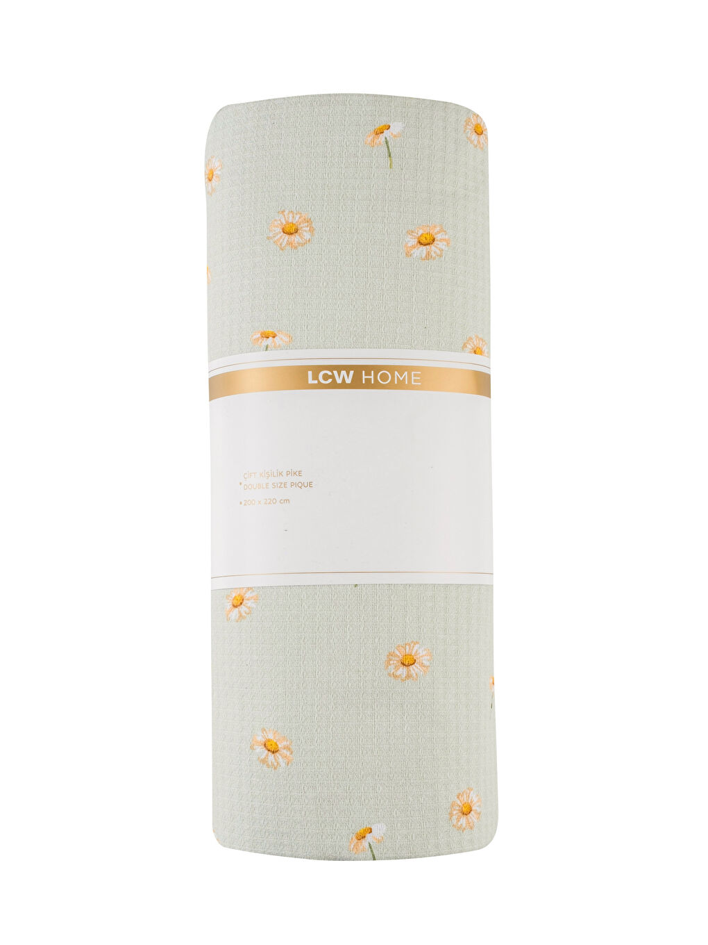 Karışık Papatya Desenli Çift Kişilik Pike-4
