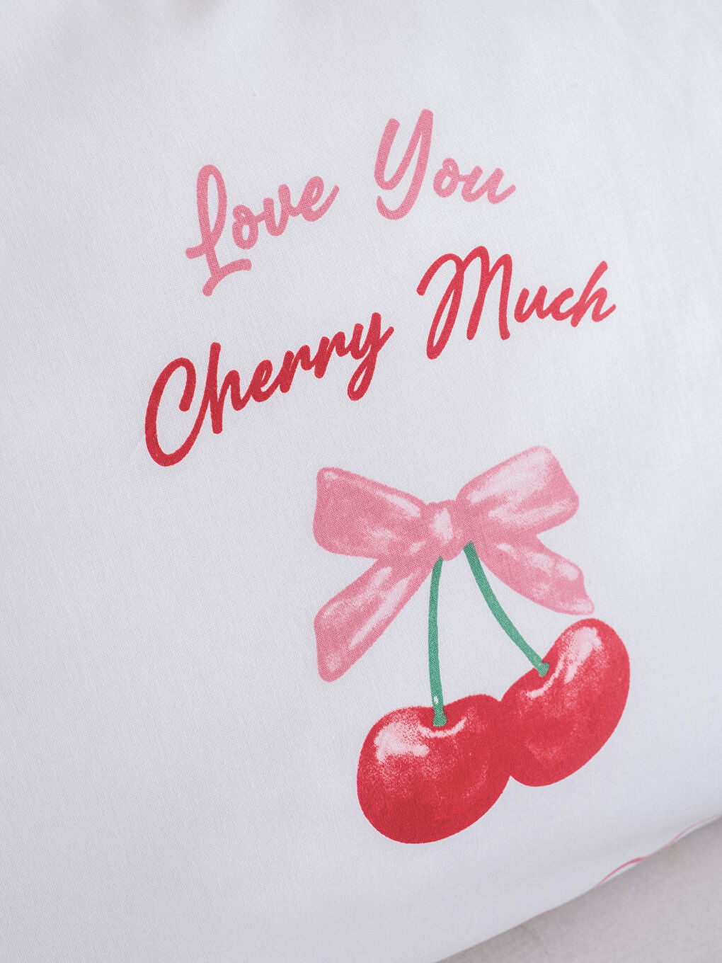 Karışık Kiraz Desenli Tek Kişilik Pike Seti-3