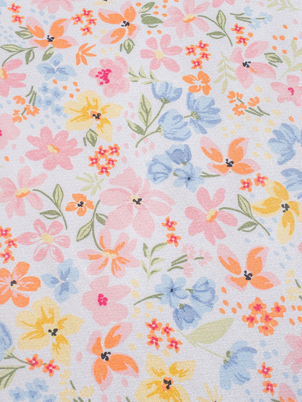 Pembe Çiçek Desenli Çift Kişilik Pike Takımı-5