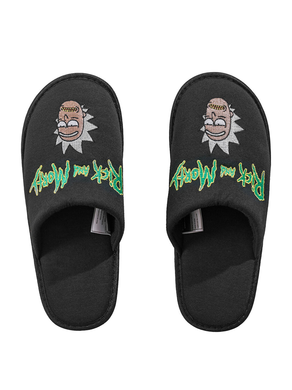 Rick and Morty Embroidered Men's Slippers-5