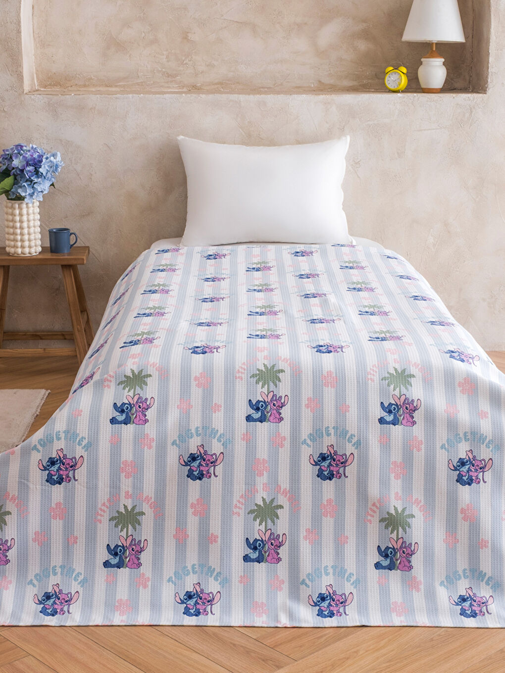 Karışık Stitch Baskılı Çocuk Pike