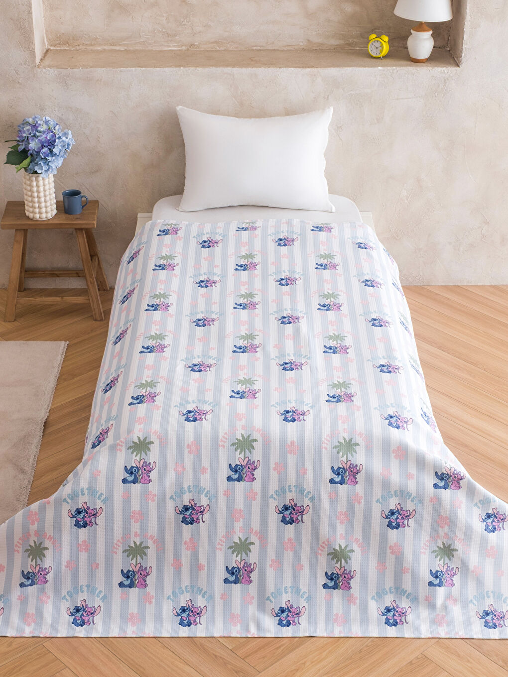 Karışık Stitch Baskılı Çocuk Pike-1