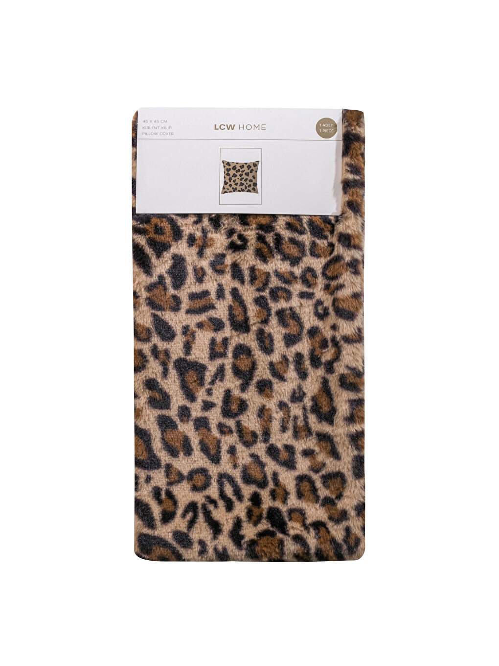 Karışık Leopar Desenli Kırlent Kılıfı 45x45 cm-4