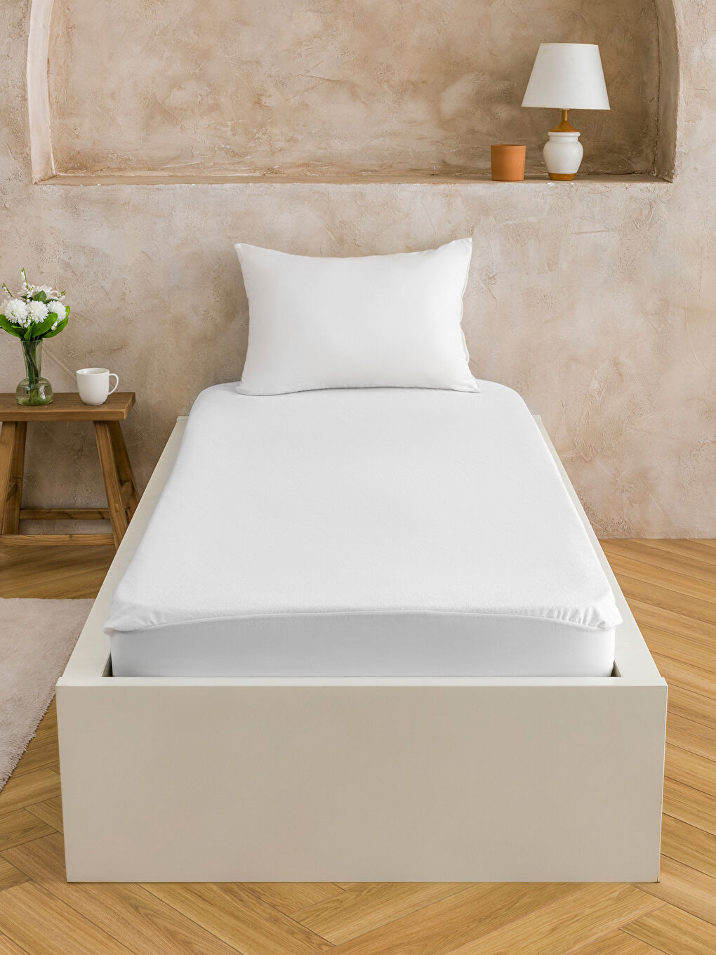 Beyaz Tek Kişilik Alez 100x200