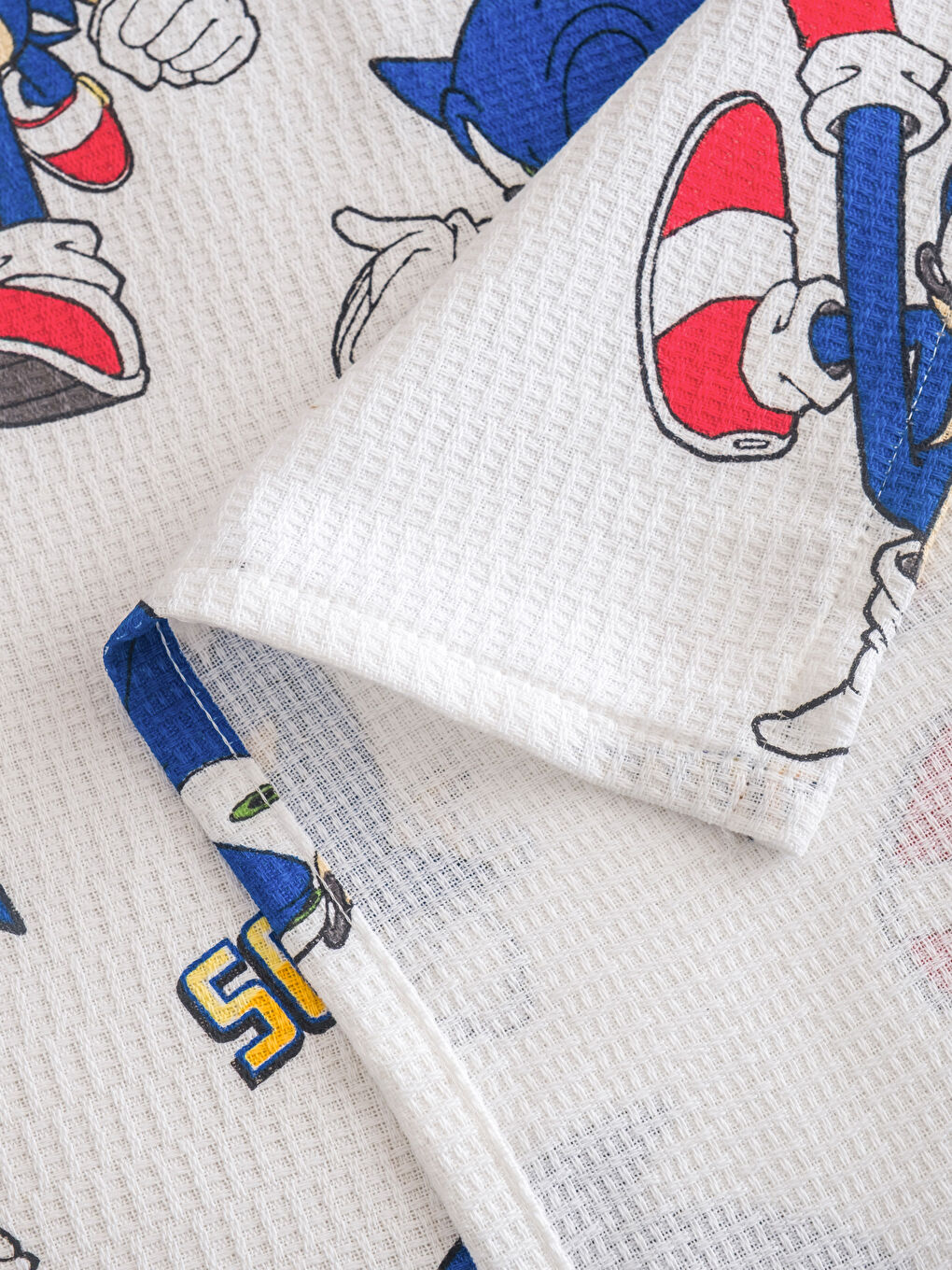 Karışık Sonic Baskılı Tek Kişilik Çocuk Pike Seti-5