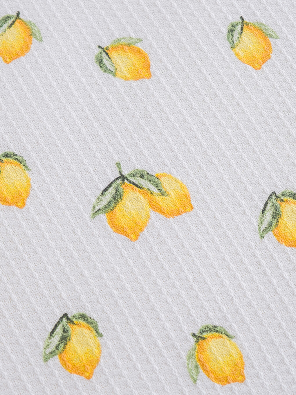 Karışık Limon Desenli Çift Kişilik Pike-2