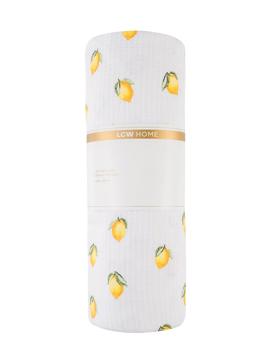 Karışık Limon Desenli Çift Kişilik Pike-4