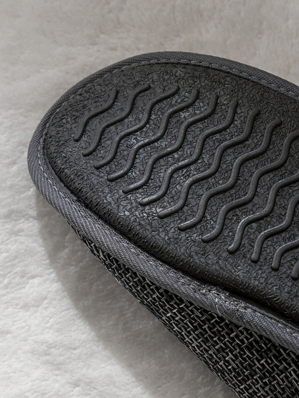 Gri Desenli Erkek Ev Terliği-4